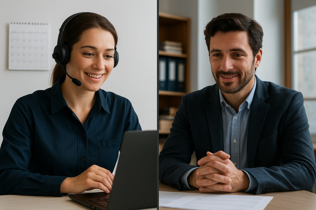 BRUZZO 国際輸送 Natalieとイタリアのサプライヤーがビデオ会議で連絡を取る様子｜UNLIMITED