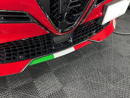 アルファ ロメオ ジュニア フロントバンパー トリコローレ デカール　UNLIMITED