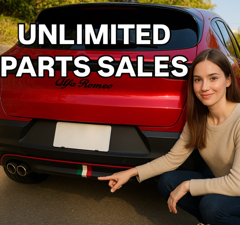 UNLIMITED オリジナル/アルファ ロメオ ジュニア リアバンパー トリコローレ デカール