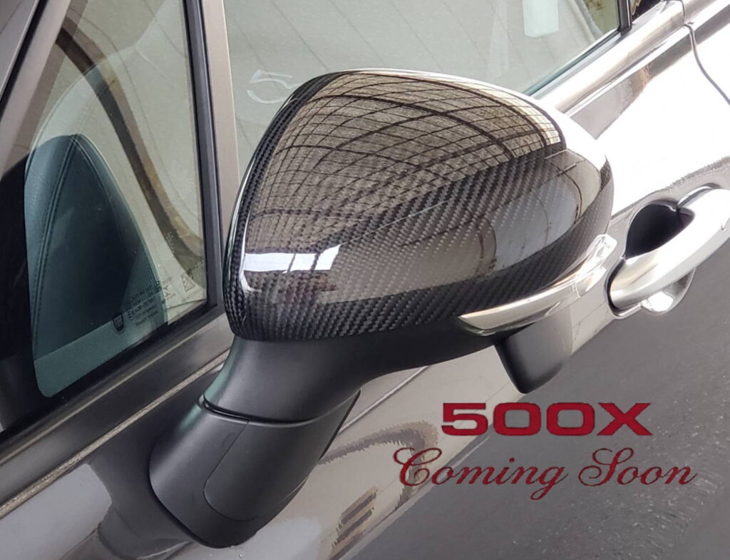 FIAT500Xのカーボン ドアミラー　UNLIMITEオリジナルカーボンパーツ